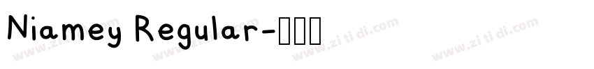 Niamey Regular字体转换